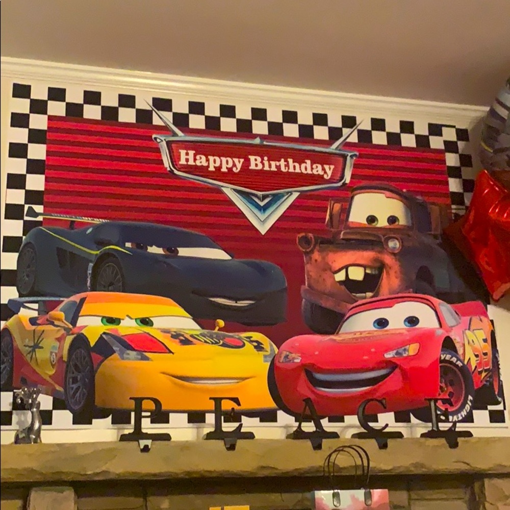 Lightning McQueen party stuff